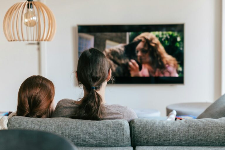 A relaxed movie night at home